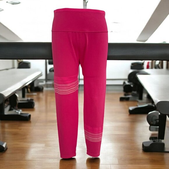 JoyLab High Rise 7/8 Length Leggings XL Pink Stretch Moisture Wicking Activewear - Picture 1 of 11